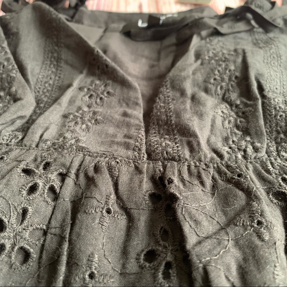 NWT LULUS Eyelet Lace Tiered Babydoll Dress - Picture 6 of 16